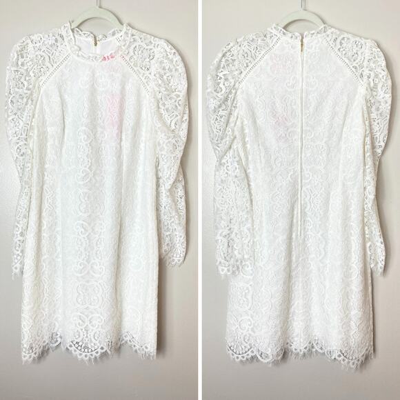 NWT LILLY PULITZER DRESS 8 WHITE BRIDE BRIDAL WEDDING LACE - Picture 3 of 15